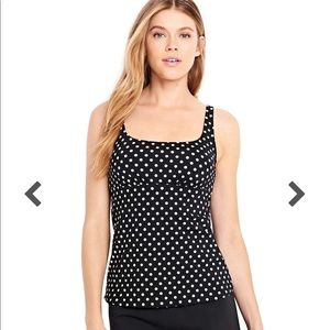 Women’s underwire square neck tankini top